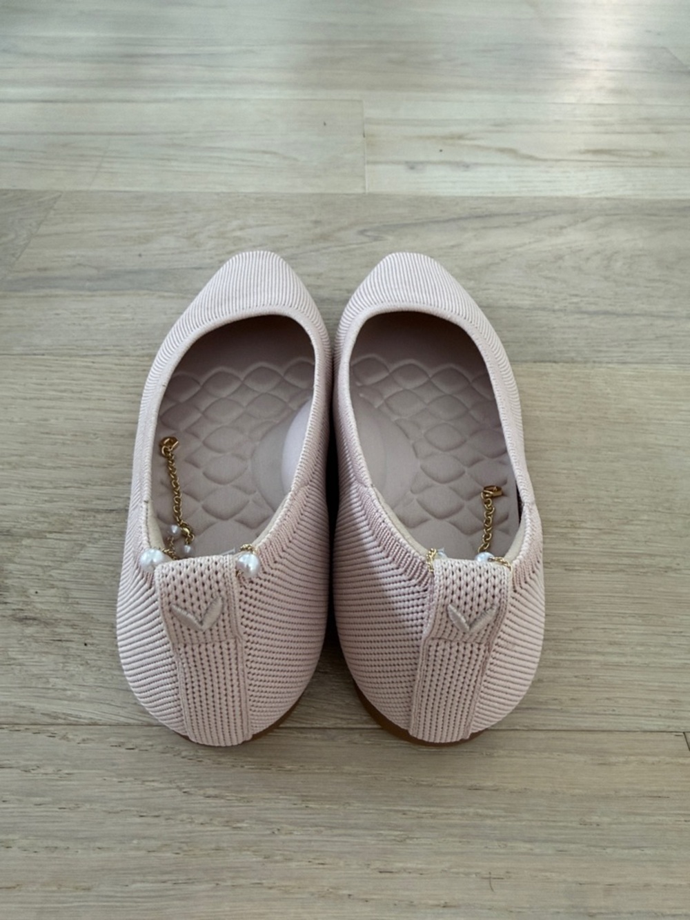 VIVAIA Mini Square-Toe Flats (Kathleen) - Blush Pink - Picture 4 of 7